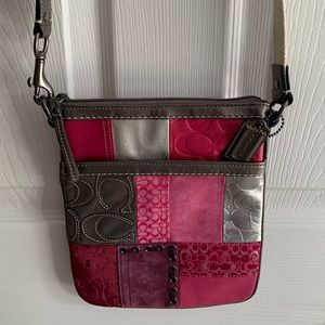 Vintage Coach Patchwork Crossbody Purse